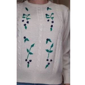 Country Suburbans White Sweater